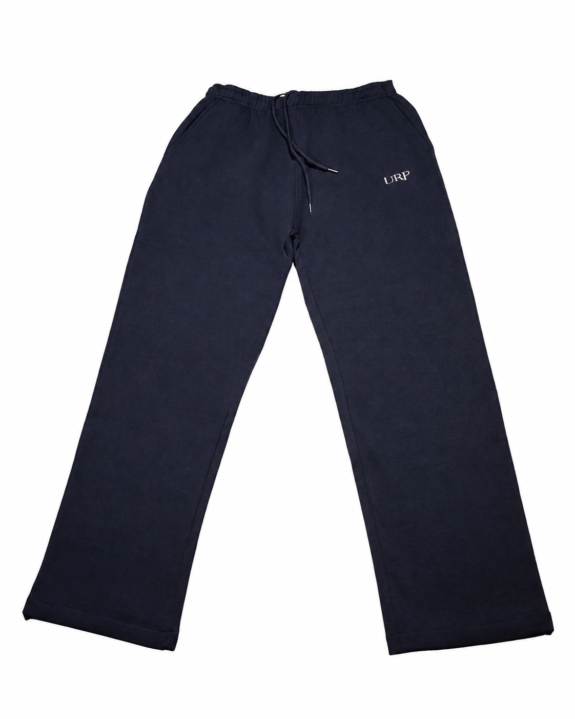 URP Fleece High-Waist Wide-Leg Jogger in Black, front flat-lay view on a white background.