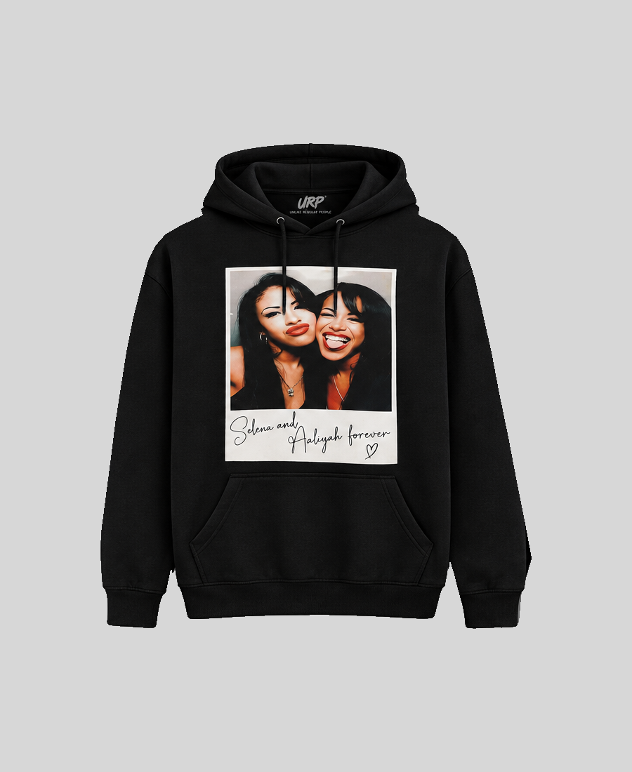 URP Polaroids Hoodie — Aaliyah & Selena